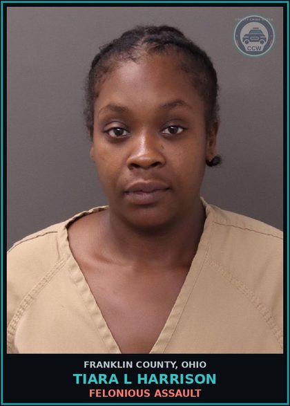 CCW arrest card for Tiara L Harrison in Franklin County: FELONIOUS ASSAULT