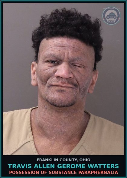 CCW arrest card for Travis Allen Gerome Watters in Franklin County: FALSIFICATION