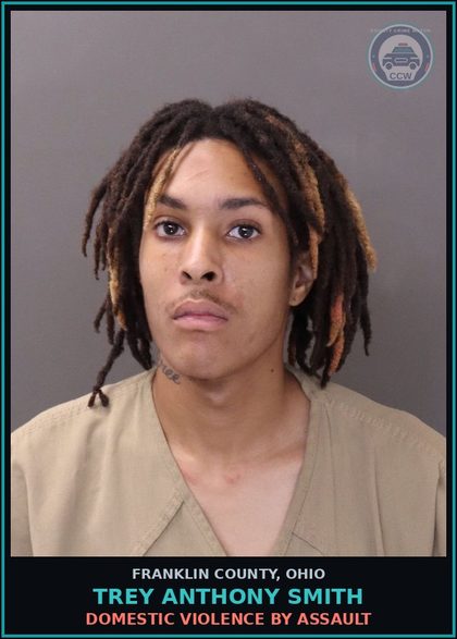 CCW arrest card for Trey Anthony Smith in Franklin County: DOMESTIC VIOLENCE BY ASSAULT