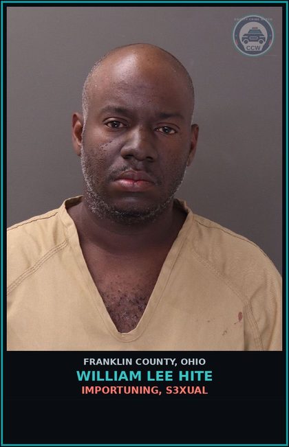 CCW arrest card for William Lee Hite in Franklin County: IMPORTUNING, s3xual