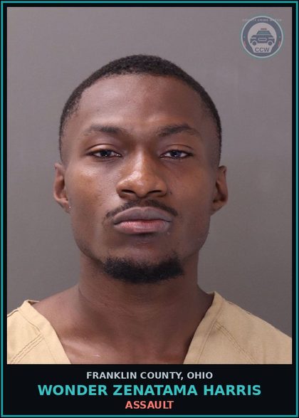 CCW arrest card for Wonder Zenatama Harris in Franklin County: OMVI DRUGS/ALCOHOL