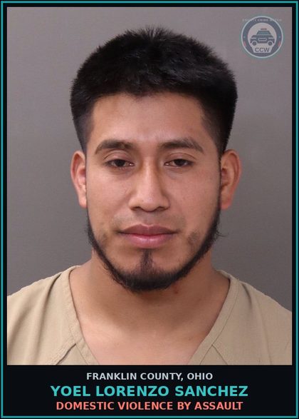 CCW arrest card for Yoel Lorenzo Sanchez in Franklin County: OPERATING A MOTOR VEHICLE WITHOUT A VALID LICENSE