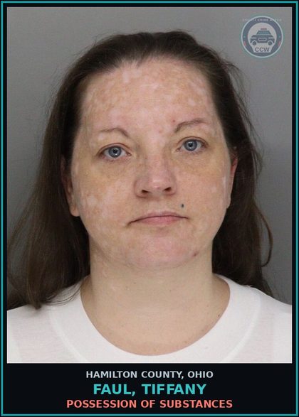 CCW arrest card for Faul, Tiffany in Hamilton County: POSSESSION OF DRUGS