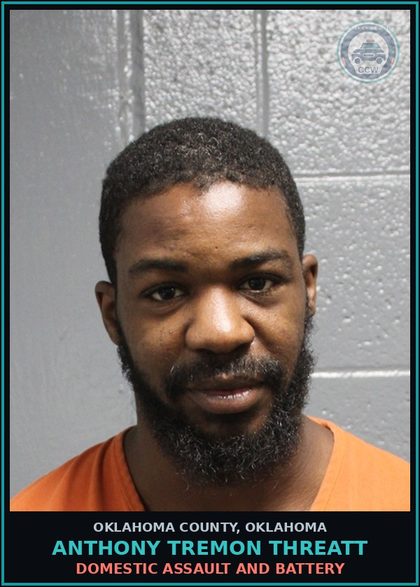 CCW arrest card for Anthony Tremon Threatt in Oklahoma County: ENGAGING IN Prosti, LEWDNESS OR ASSIGNATION