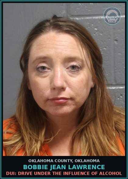 CCW arrest card for Bobbie Jean Lawrence in Oklahoma County: DUI: DRIVE UNDER THE INFLUENCE OF ALCOHOL