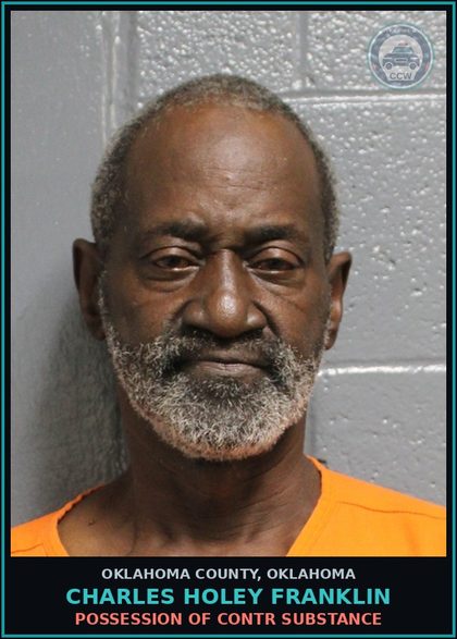 CCW arrest card for Charles Holey Franklin in Oklahoma County: FALSE PERSONATION OR IMPERSONATING ANOTHER FOR BAIL OR SURETY