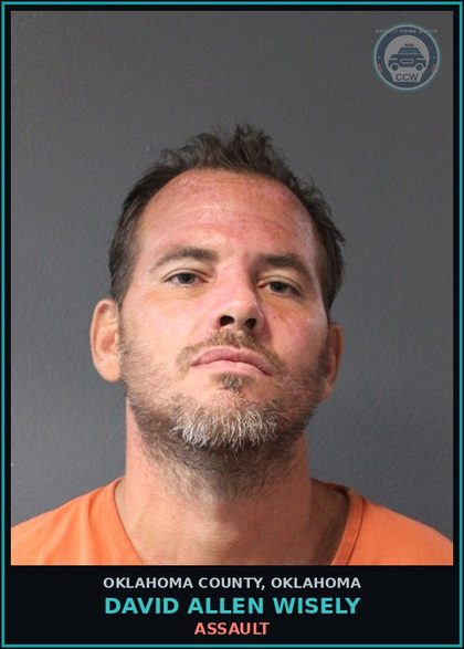 CCW arrest card for David Allen Wisely in Oklahoma County: s3xual BATTERY