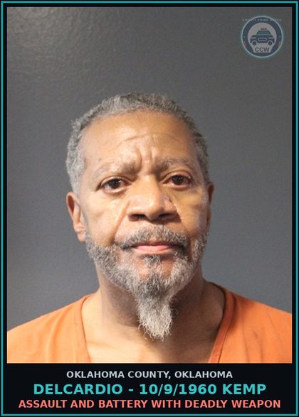 CCW arrest card for Delcardio - 10/9/1960 Kemp in Oklahoma County: ASSAULT AND BATTERY WITH DEADLY WEAPON