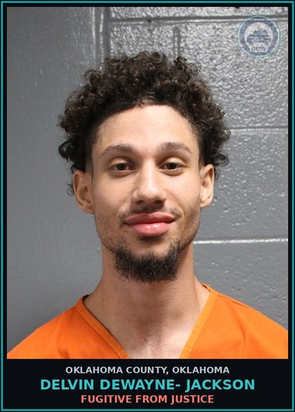 CCW arrest card for Delvin Dewayne- Jackson in Oklahoma County: FUGITIVE FROM JUSTICE