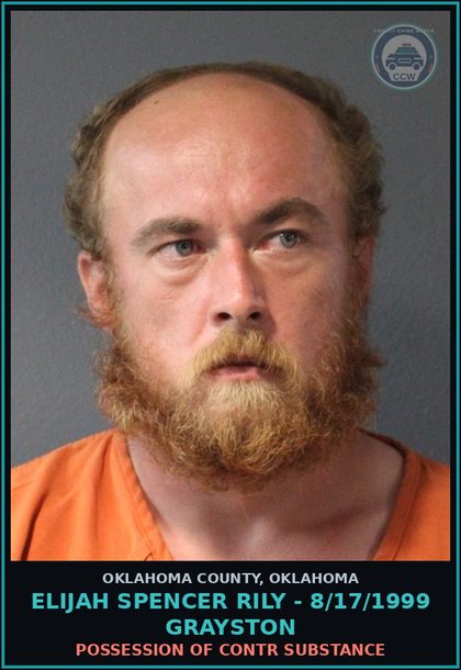 CCW arrest card for Elijah Spencer Rily - 8/17/1999 Grayston in Oklahoma County: PETIT LARCENY