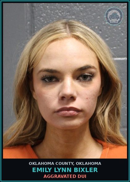 CCW arrest card for Emily Lynn Bixler in Oklahoma County: AGGRAVATED DUI