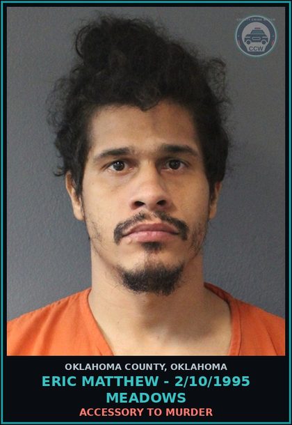 CCW arrest card for Eric Matthew - 2/10/1995 Meadows in Oklahoma County: LARCENY OF MERCHANDISE FROM RETAILER