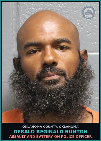 CCW arrest card for Gerald Reginald Bunton in Oklahoma County: INDECENT EXPOSURE