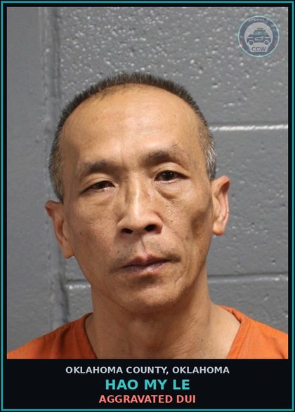CCW arrest card for Hao My Le in Oklahoma County: AGGRAVATED DUI