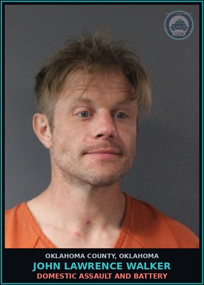 CCW arrest card for John Lawrence Walker in Oklahoma County: MALICIOUS INJURY OR DESTRUCTION OF PROPERTY LESS THAN $1,000 CM07000714