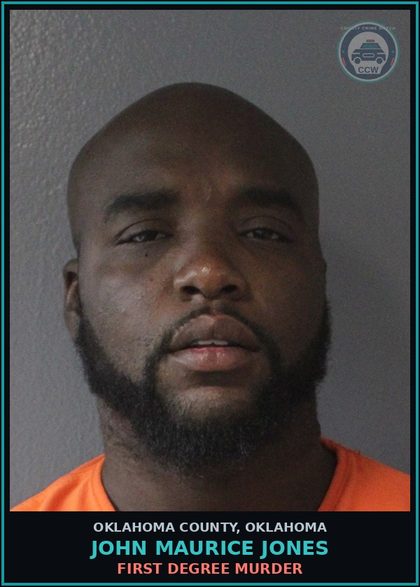 CCW arrest card for John Maurice Jones in Oklahoma County: CARRY OR POSSESS FIREARM BY CONVICTED FELON