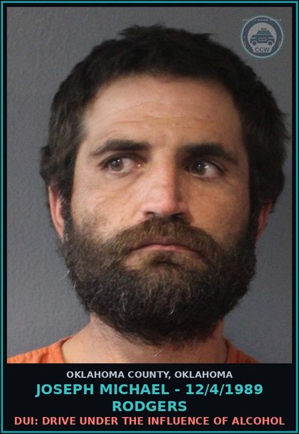 CCW arrest card for Joseph Michael - 12/4/1989 Rodgers in Oklahoma County: DUI: DRIVE UNDER THE INFLUENCE OF ALCOHOL