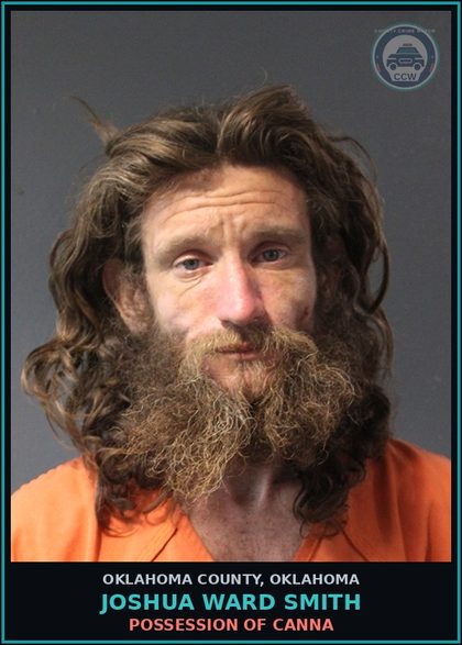 CCW arrest card for Joshua Ward Smith in Oklahoma County: DRUG PARAPHERNALIA