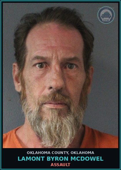 CCW arrest card for Lamont Byron Mcdowel in Oklahoma County: s3xual BATTERY