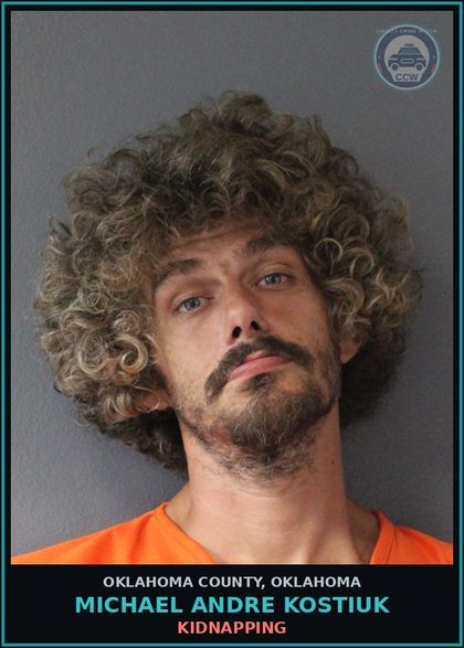 CCW arrest card for Michael Andre Kostiuk in Oklahoma County: BURGLARY THIRD DEGREE
