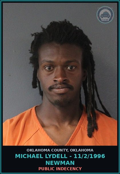 CCW arrest card for Michael Lydell - 11/2/1996 Newman in Oklahoma County: PUBLIC INDECENCY