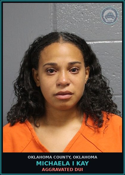 CCW arrest card for Michaela I Kay in Oklahoma County: FOLLOWING TOO CLOSELY