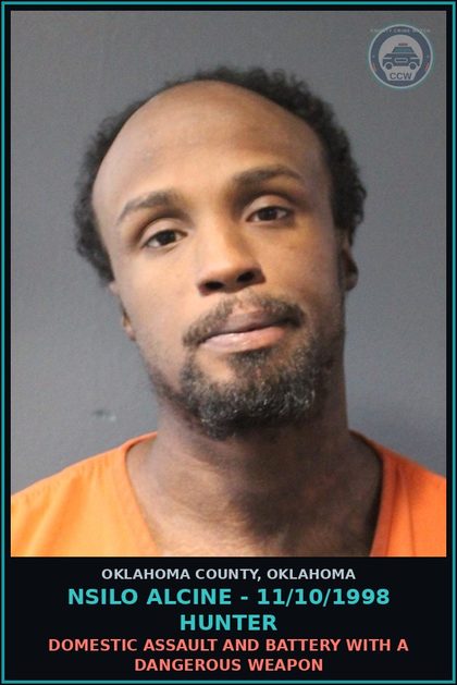 CCW arrest card for Nsilo Alcine - 11/10/1998 Hunter in Oklahoma County: OBSTRUCTING OFFICER