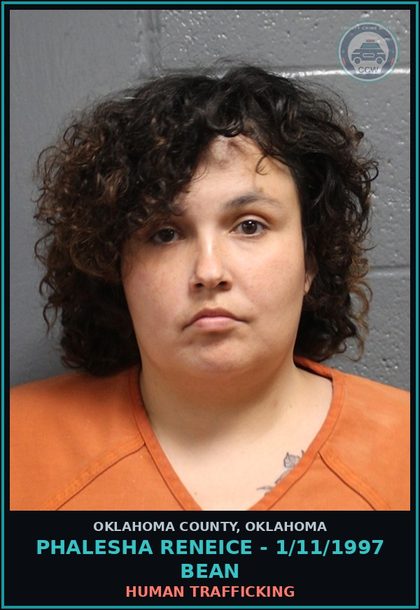 CCW arrest card for Phalesha Reneice - 1/11/1997 Bean in Oklahoma County: PROCEEDS DERIVED FROM VIOLATION OF STATE STATUTE