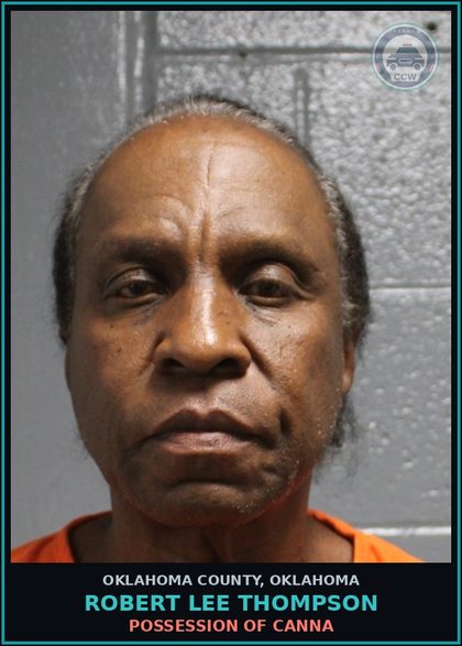 CCW arrest card for Robert Lee Thompson in Oklahoma County: DRUG PARAPHERNALIA