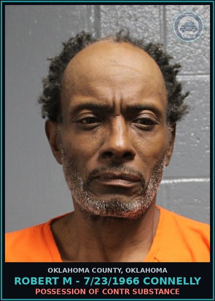 CCW arrest card for Robert M - 7/23/1966 Connelly in Oklahoma County: POSSESSION OF contr substance