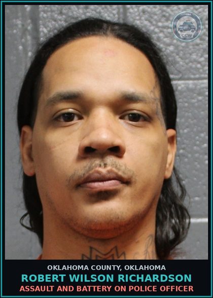 CCW arrest card for Robert Wilson Richardson in Oklahoma County: DISTURBING THE PEACE