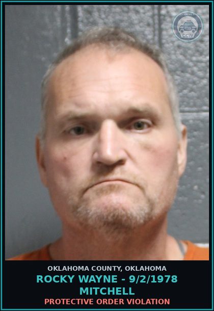 CCW arrest card for Rocky Wayne - 9/2/1978 Mitchell in Oklahoma County: PROTECTIVE ORDER VIOLATION