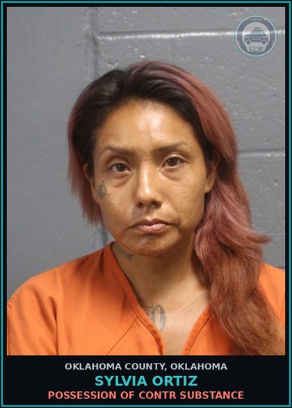 CCW arrest card for Sylvia Ortiz in Oklahoma County: ENTER STRUCTURE WITH INTENT TO COMMIT CRIME/BREAKING AND CM25002551 ENTERING