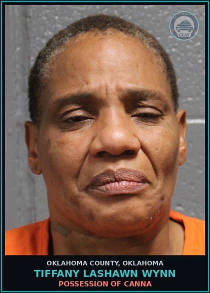 CCW arrest card for Tiffany Lashawn Wynn in Oklahoma County: NO STATE DRIVER LICENSE/IMPROPER USE OR MODIFICATION