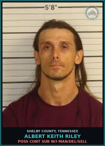 CCW arrest card for ALBERT KEITH RILEY in Shelby County: TAMPERING WITH/FABRICATING EVIDENCE