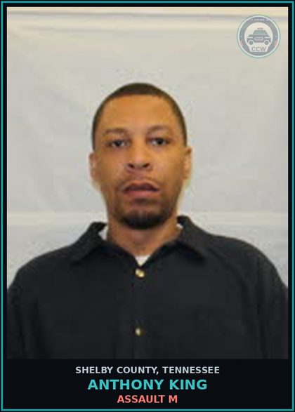 CCW arrest card for ANTHONY KING in Shelby County: ASSAULT M
