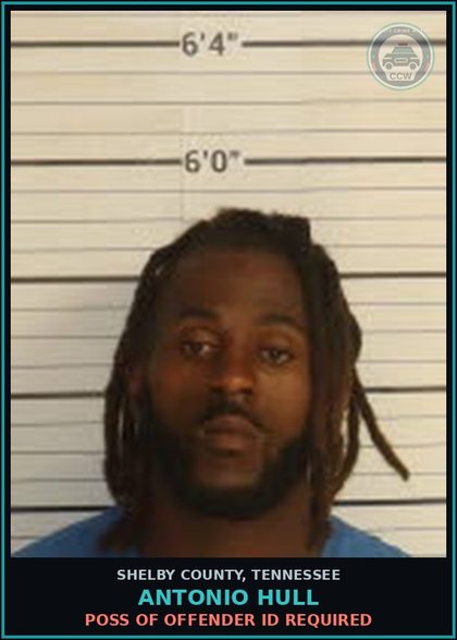 CCW arrest card for ANTONIO HULL in Shelby County: OBSTRUCT HIGHWAY OR PASSAGEWAY