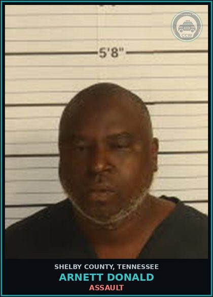 CCW arrest card for ARNETT DONALD in Shelby County: s3xual BATTERY