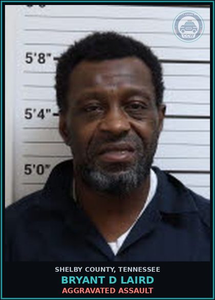 CCW arrest card for BRYANT D LAIRD in Shelby County: AGGRAVATED ASSAULT