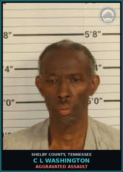 CCW arrest card for C L WASHINGTON in Shelby County: AGGRAVATED ASSAULT