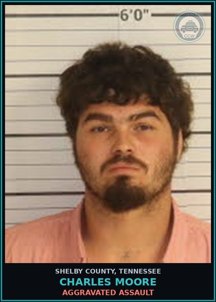 CCW arrest card for CHARLES MOORE in Shelby County: AGGRAVATED ASSAULT