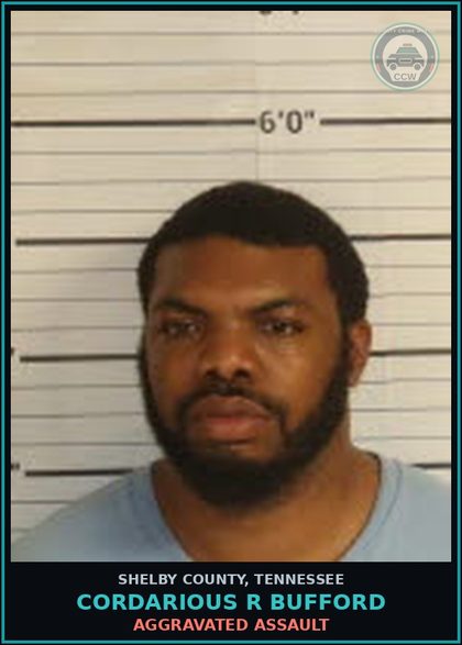 CCW arrest card for CORDARIOUS R BUFFORD in Shelby County: AGGRAVATED ASSAULT