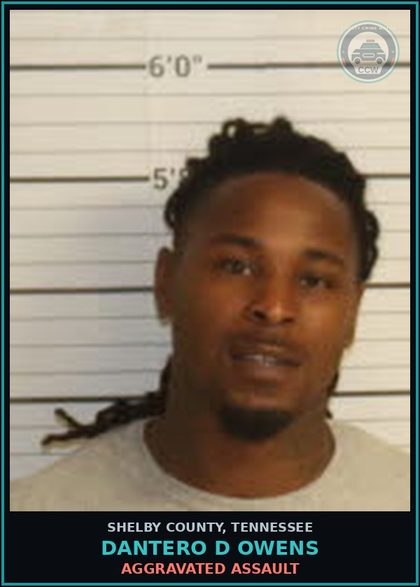CCW arrest card for DANTERO D OWENS in Shelby County: AGGRAVATED ASSAULT