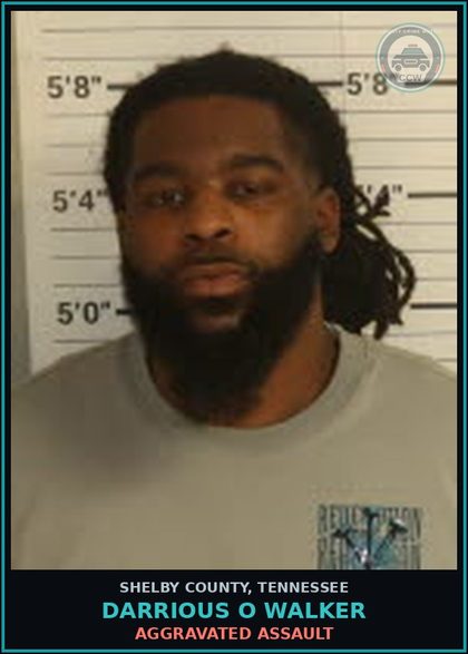 CCW arrest card for DARRIOUS O WALKER in Shelby County: AGGRAVATED ASSAULT