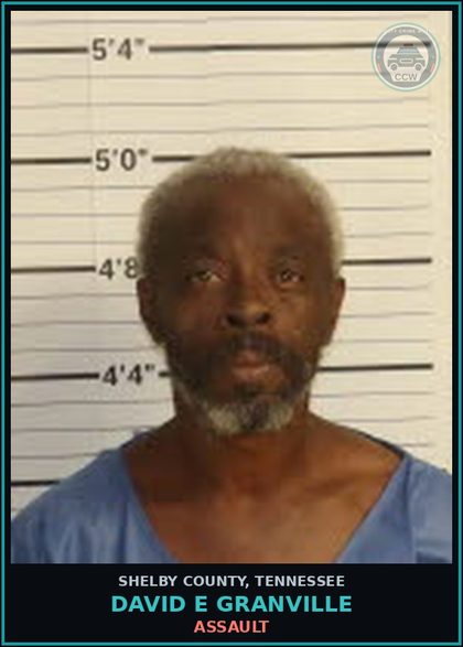CCW arrest card for DAVID E GRANVILLE in Shelby County: s3xual BATTERY
