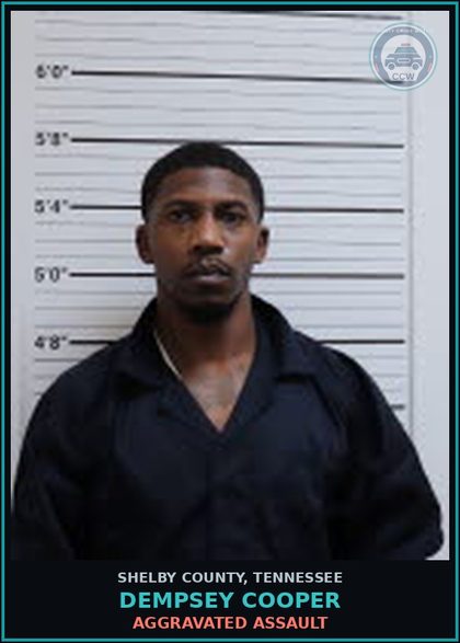 CCW arrest card for DEMPSEY COOPER in Shelby County: CONVICTED FELON IN POSS OF FIREARM
