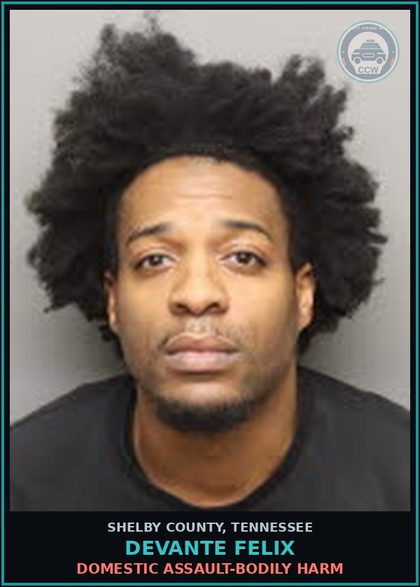 CCW arrest card for DEVANTE FELIX in Shelby County: HARASSMENT