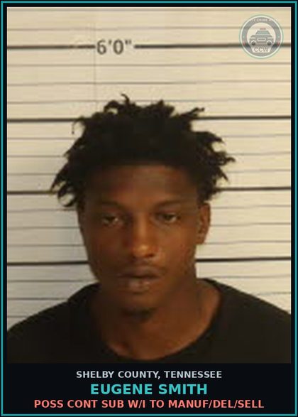CCW arrest card for EUGENE SMITH in Shelby County: POSS CONT SUB W/I TO MANUF/DEL/SELL