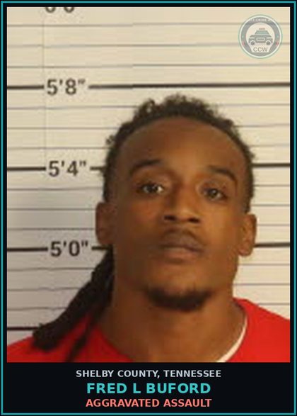 CCW arrest card for FRED L BUFORD in Shelby County: AGGRAVATED ASSAULT