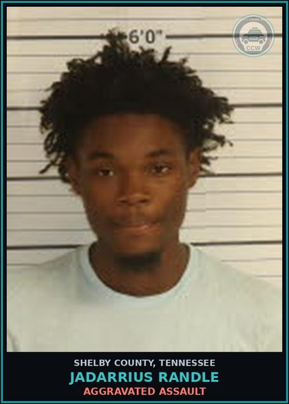 CCW arrest card for JADARRIUS RANDLE in Shelby County: AGGRAVATED ASSAULT